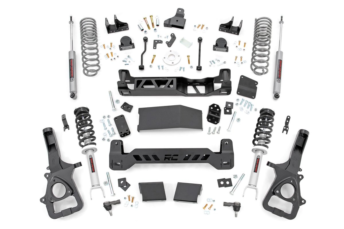 Ram 1500 Suspension Lift Kit - Rough Country - 6 Inch Lift Kit | 22XL | N3 Struts | Dual Rate Coils - '19-'23